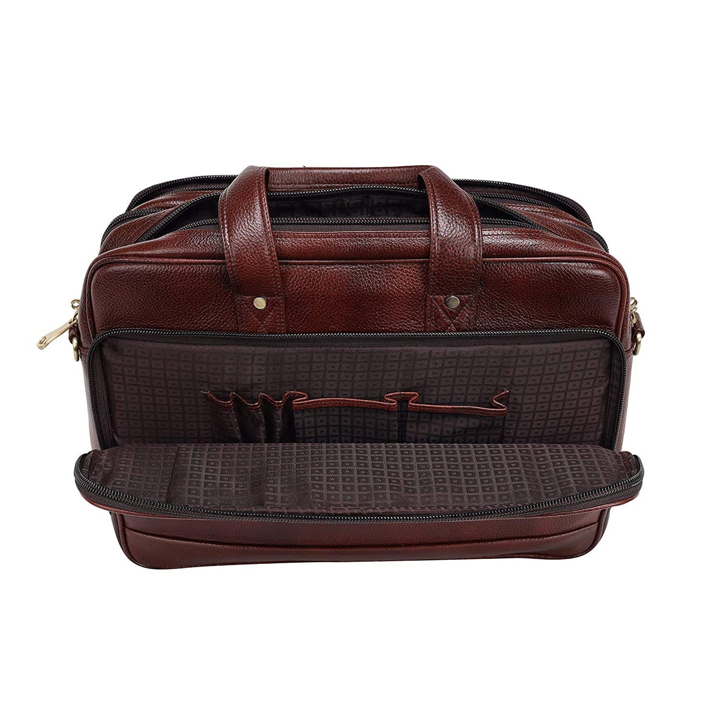 Premium Leather Office & Messenger Bag LB005 - Leather Safari