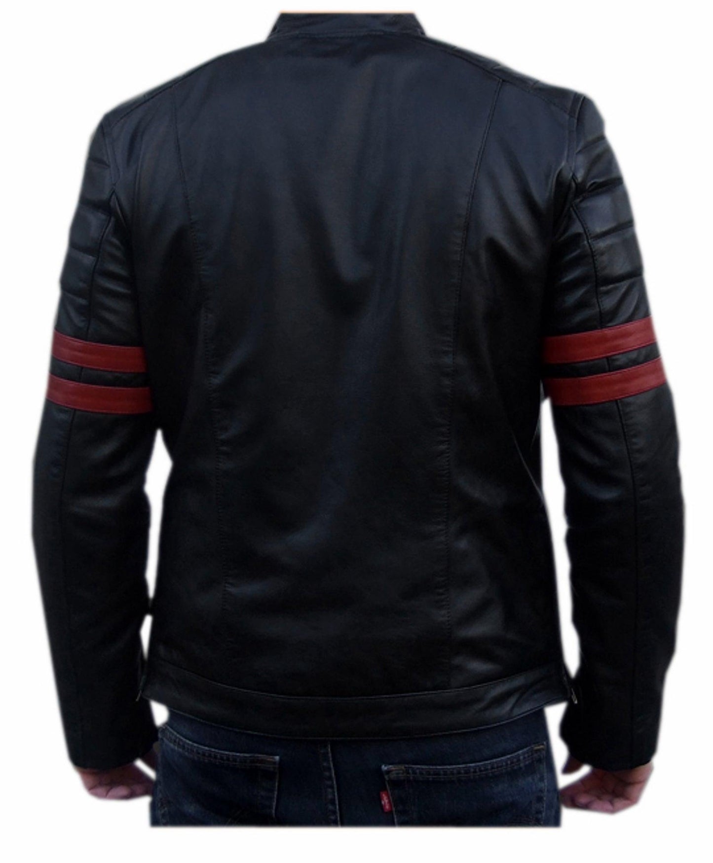 Men's Motorcycle Leather Jacket Black MJ002 - Leather Safari
