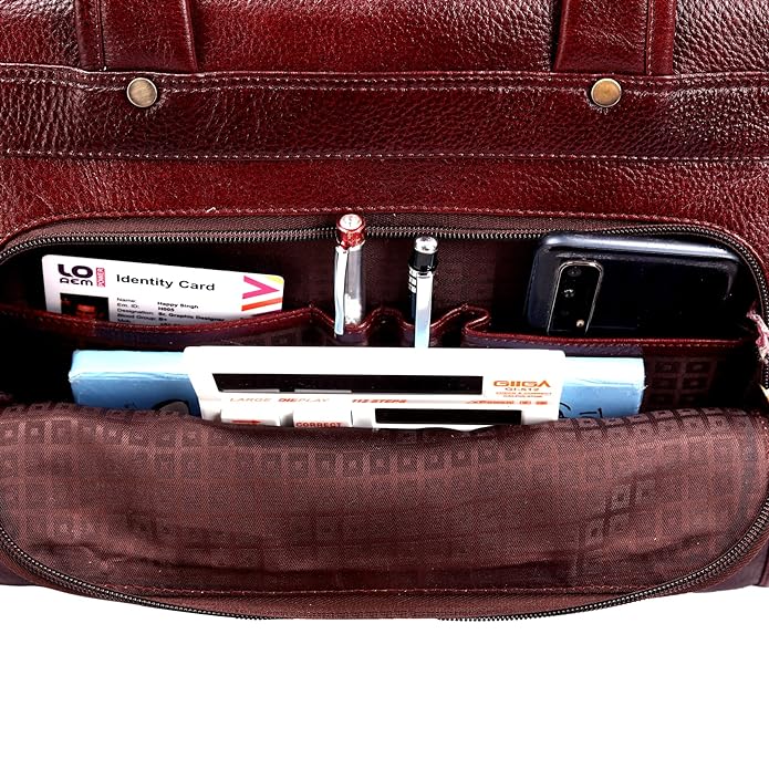 Premium Leather Office & Messenger Bag LB002 - Leather Safari