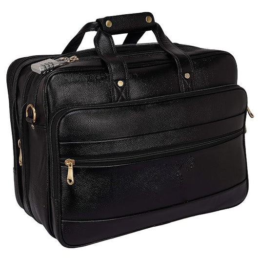 Premium Leather Office & Messenger Bag LB004 - Leather Safari