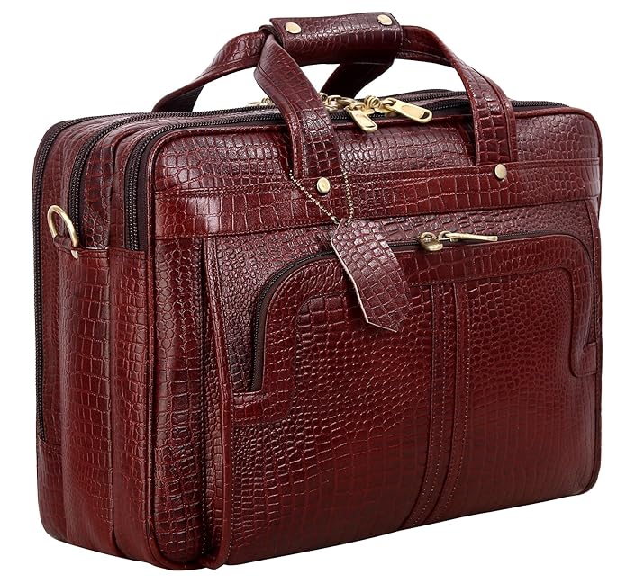 Premium Leather Office & Messenger Bag LB001 - Leather Safari