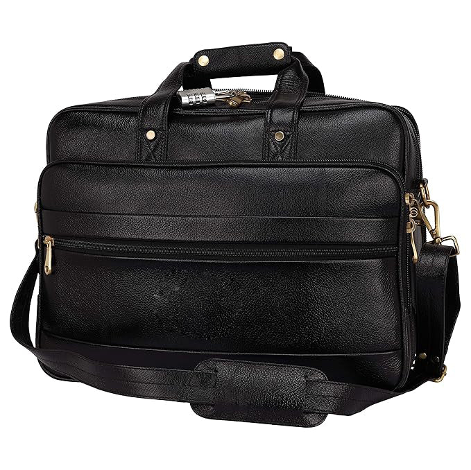 Premium Leather Office & Messenger Bag LB004 - Leather Safari