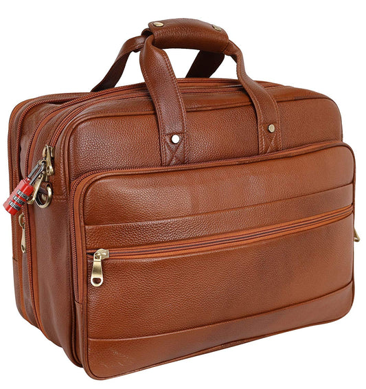 Premium Leather Office & Messenger Bag LB006 - Leather Safari