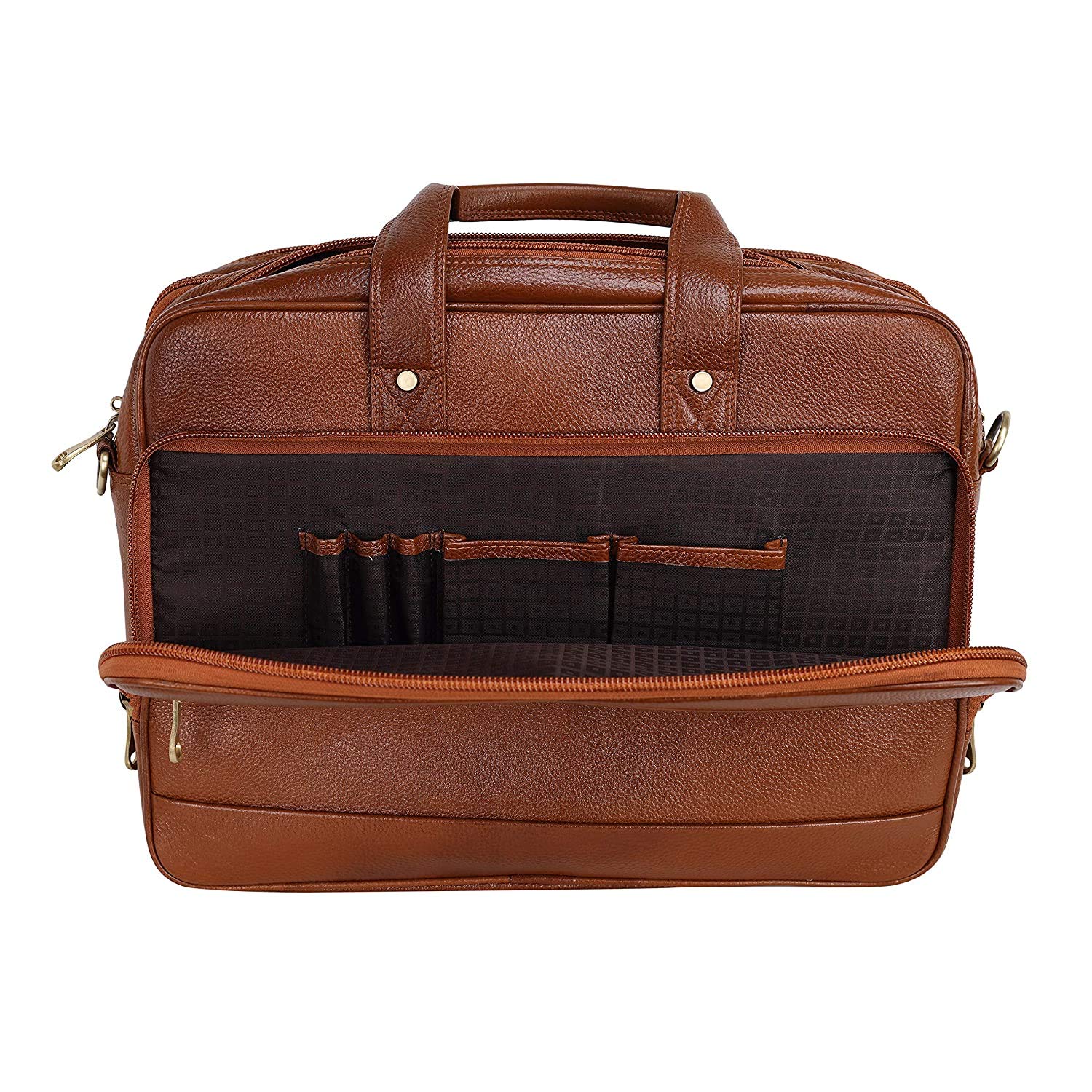 Premium Leather Office & Messenger Bag LB006 - Leather Safari