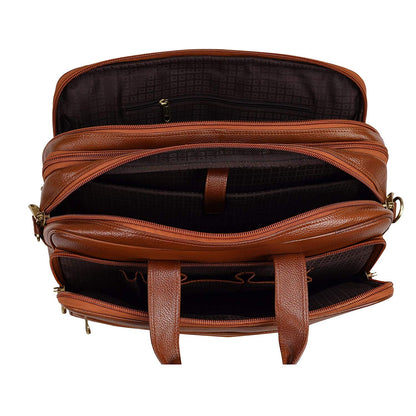 Premium Leather Office & Messenger Bag LB006 - Leather Safari