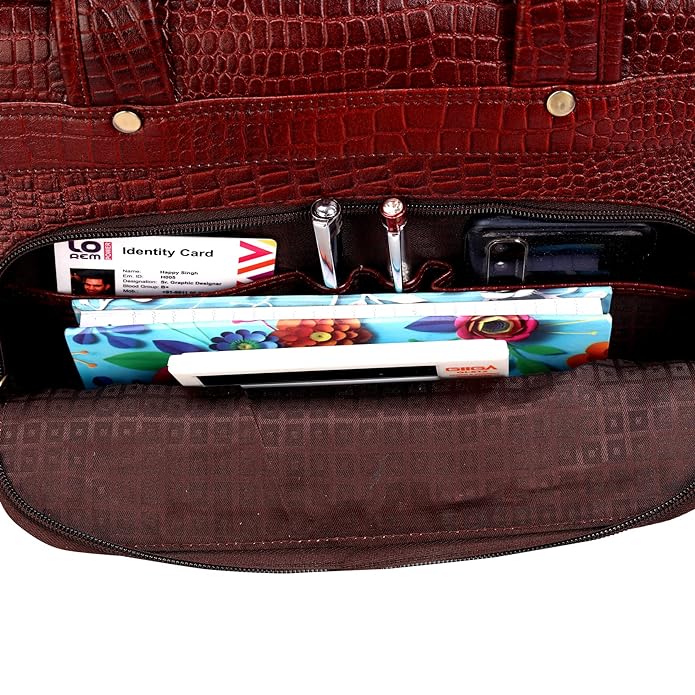 Premium Leather Office & Messenger Bag LB001 - Leather Safari
