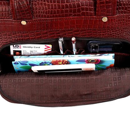 Premium Leather Office & Messenger Bag LB001 - Leather Safari