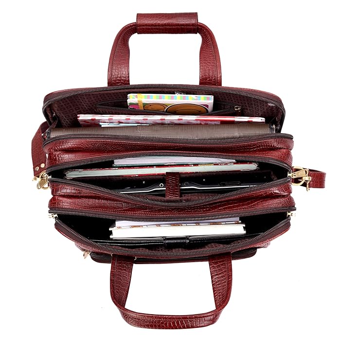 Premium Leather Office & Messenger Bag LB001 - Leather Safari