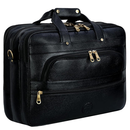 Premium Leather Office & Messenger Bag LB010 - Leather Safari