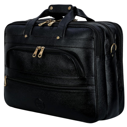 Premium Leather Office & Messenger Bag LB010 - Leather Safari