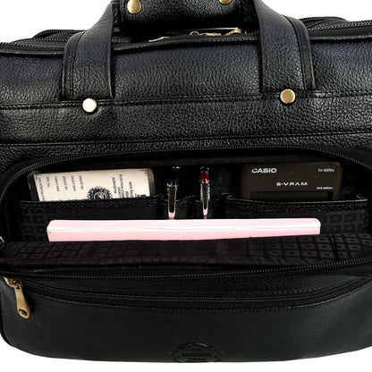 Premium Leather Office & Messenger Bag LB010 - Leather Safari