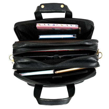 Premium Leather Office & Messenger Bag LB010 - Leather Safari