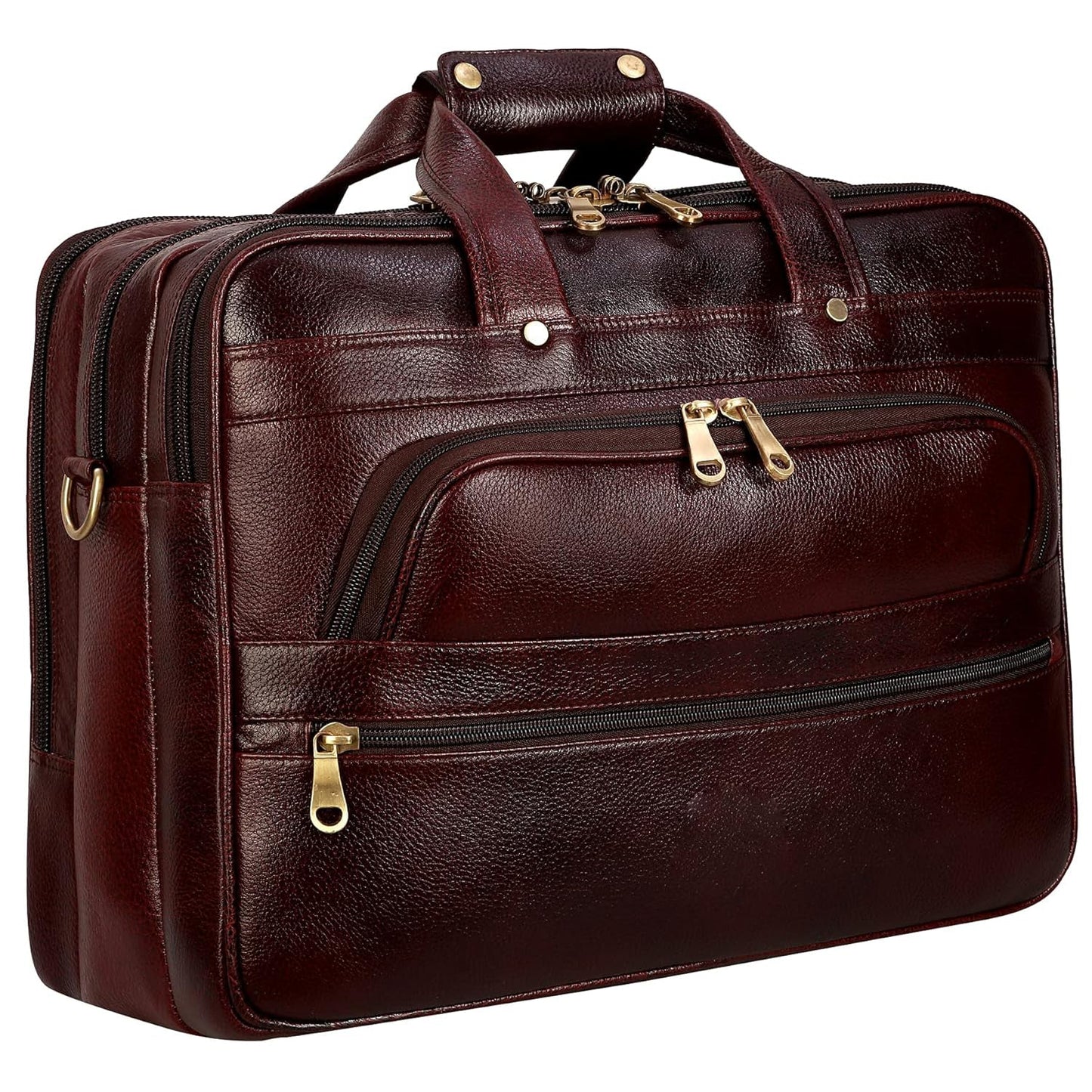 Premium Leather Office & Messenger Bag LB010 - Leather Safari