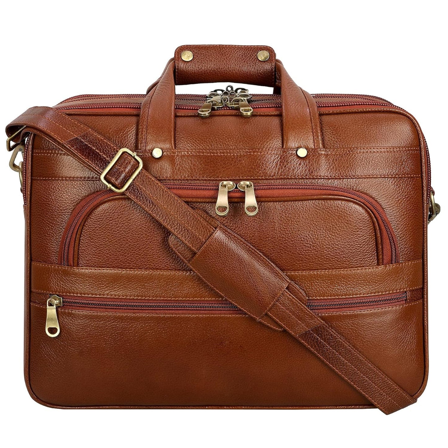 Premium Leather Office & Messenger Bag LB010 - Leather Safari