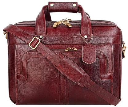 Premium Leather Office & Messenger Bag LB002 - Leather Safari
